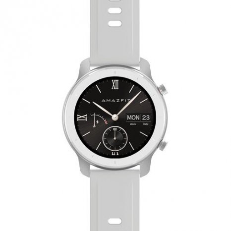 Фото товара Amazfit GTR 42mm (aluminium case, silicone strap moonlight white, Global Version)