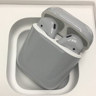 Фото товара Apple airPods Custom Colors (gloss light grey)