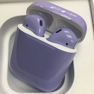 Фото товара Apple airPods Custom Colors (gloss light violet)