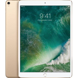 Фото товара Apple iPad Pro 10.5 (256Gb, Wi-Fi + Cellular, gold, MPHJ2RU/A)