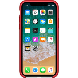 Фото товара Apple Silicone Case для iPhone X (red, MQT52ZM/A)