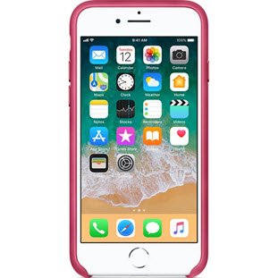 Фото товара Apple Leather Case для iPhone 8/7 (pink fuchsia, MQHG2ZM/A)