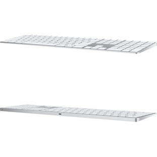 Фото товара Apple Magic Keyboard (with Numeric Keypad, white/silver, ENG/RUS, MQ052RS/A)