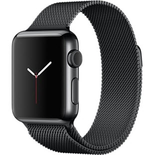 Фото товара Apple Watch 38mm (Space Black Stainless Steel Case with Space Black Milanese Loop)