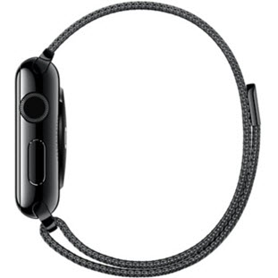 Фото товара Apple Watch 38mm (Space Black Stainless Steel Case with Space Black Milanese Loop)