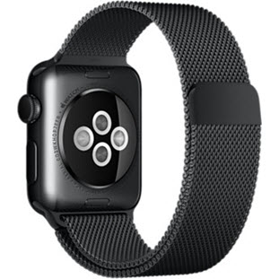 Фото товара Apple Watch 38mm (Space Black Stainless Steel Case with Space Black Milanese Loop)