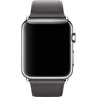 Фото товара Apple Watch 42mm (Stainless Steel Case with Storm Gray Classic Buckle)