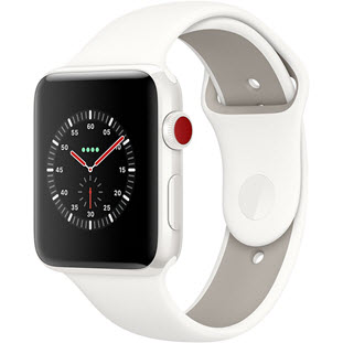 Фото товара Apple Watch Edition Series 3 42mm (White Ceramic Case with Soft White/Pebble Sport Band)