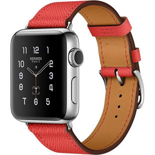 Фото товара Apple Watch Hermes Series 2 38mm (Stainless Steel Case with Rose Jaipur Epsom Leather Single Tour)