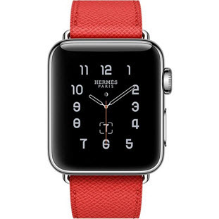 Фото товара Apple Watch Hermes Series 2 38mm (Stainless Steel Case with Rose Jaipur Epsom Leather Single Tour)