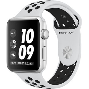 Фото товара Apple Watch Nike+ Series 3 38mm (Silver Aluminum Case with Pure Platinum/Black Nike Sport Band)
