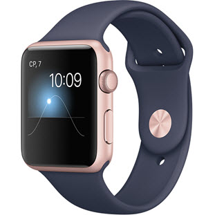 Фото товара Apple Watch Series 1 42mm (Rose Gold Aluminum Case with Midnight Blue Sport Band)