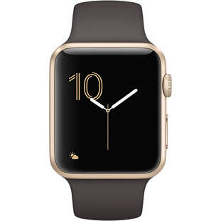 Фото товара Apple Watch Series 1 42mm (Gold Aluminum Case with Cocoa Sport Band)