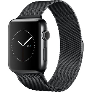 Фото товара Apple Watch Series 2 42mm (Space Black Stainless Steel Case with Space Black Milanese Loop)