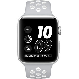 Фото товара Apple Watch Nike+ Series 2 42mm (Silver Aluminum Case with Flat Silver/White Nike Sport Band)