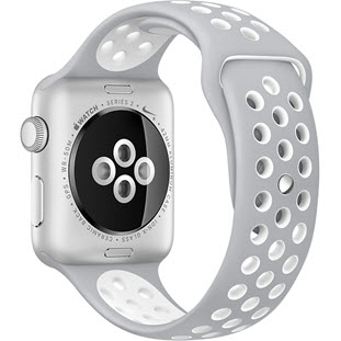 Фото товара Apple Watch Nike+ Series 2 42mm (Silver Aluminum Case with Flat Silver/White Nike Sport Band)