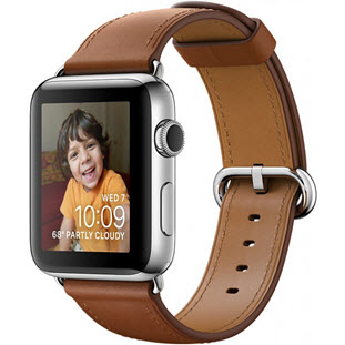 Фото товара Apple Watch Series 2 42mm (Stainless Steel Case with Saddle Brown Classic Buckle)