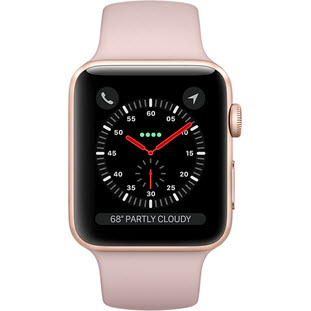 Фото товара Apple Watch Series 3 Cellular 38mm (Gold Aluminum Case with Pink Sand Sport Band)