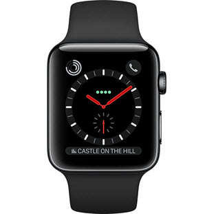 Фото товара Apple Watch Series 3 Cellular 42mm (Space Black Stainless Steel Case with Black Sport Band)