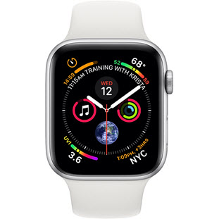 Фото товара Apple Watch Series 4 GPS + Cellular 40mm (Silver Aluminum Case with White Sport Band)