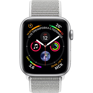 Фото товара Apple Watch Series 4 GPS 40mm (Silver Aluminum Case with Seashell Sport Loop, MU652RU/A)