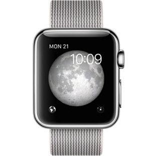 Фото товара Apple Watch Sport 38mm (Silver Aluminum Case with Pearl Woven Nylon)