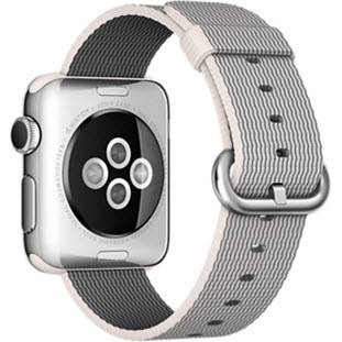 Фото товара Apple Watch Sport 38mm (Silver Aluminum Case with Pearl Woven Nylon)