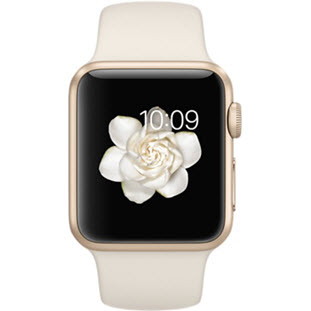 Фото товара Apple Watch Sport 38mm (Gold Aluminum Case with Antique White Sport Band)