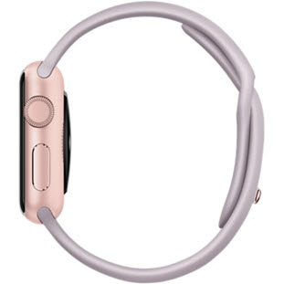 Фото товара Apple Watch Sport 38mm (Gold Aluminum Case with Lavender Sport Band)