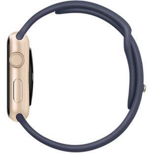 Фото товара Apple Watch Sport 42mm (Gold Aluminum Case with Midnight Blue Sport Band)