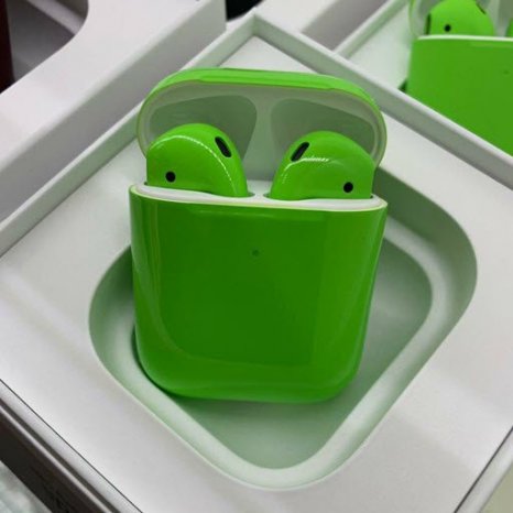 Фото товара Apple AirPods 2 Color (беспроводная зарядка чехла, gloss bacardi)