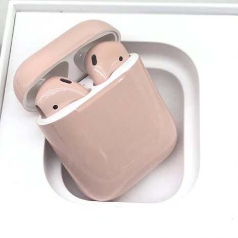 Фото товара Apple AirPods 2 Color (без беспроводной зарядки чехла, gloss vanilla)
