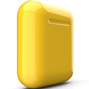 Фото товара Apple AirPods 2 Color (без беспроводной зарядки чехла, gloss yellow)