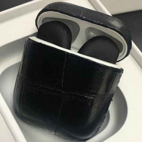 Фото товара Apple airPods Custom Colors (matt leather black)