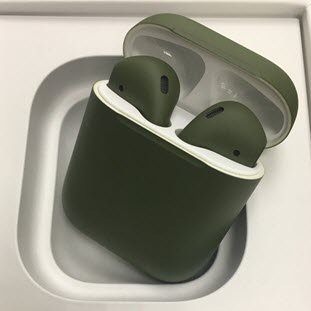 Фото товара Apple AirPods 2 Color (без беспроводной зарядки чехла, matt swamp)