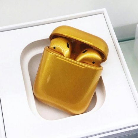 Фото товара Apple airPods Custom Colors (Premium gloss gold)