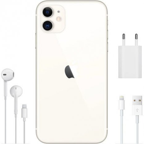 Фото товара Apple iPhone 11 (128Gb, Белый) MHDJ3RU/A Slimbox