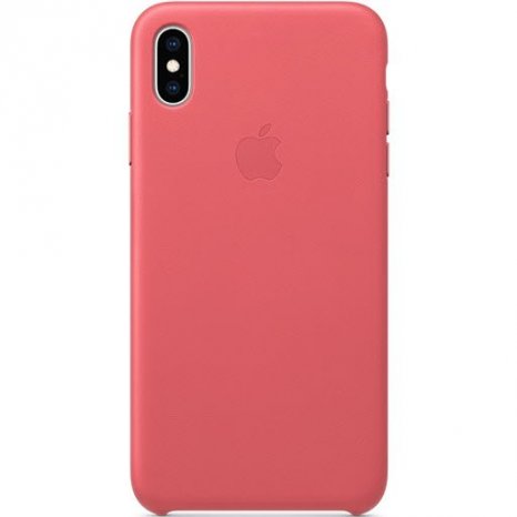 Фото товара Apple Leather Case для iPhone XS Max (peony pink, MTEX2ZM/A)