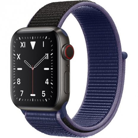 Фото товара Apple Watch Edition Series 5 GPS + Cellular 44mm (Space Black Titanium Case with Midnight Blue Sport Loop)