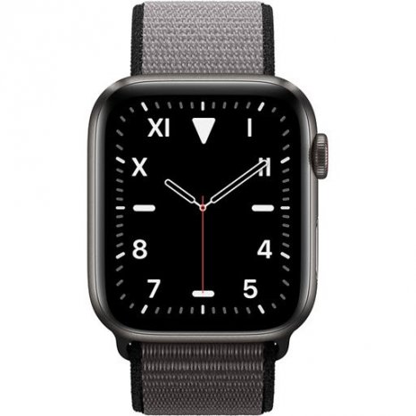 Фото товара Apple Watch Edition Series 5 GPS + Cellular 44mm (Space Black Titanium Case with Anchor Gray Sport Loop)