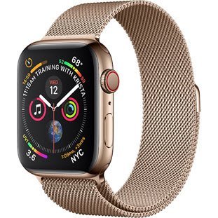 Фото товара Apple Watch Series 4 GPS + Cellular 44mm (Gold Stainless Steel Case with Gold Milanese Loop)