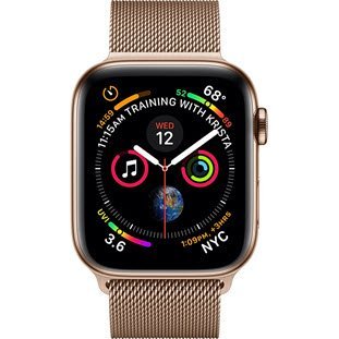 Фото товара Apple Watch Series 4 GPS + Cellular 44mm (Gold Stainless Steel Case with Gold Milanese Loop)