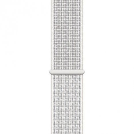 Фото товара Apple Watch Series 4 GPS + Cellular 44mm (Silver Aluminum Case with Summit White Nike Sport Loop)