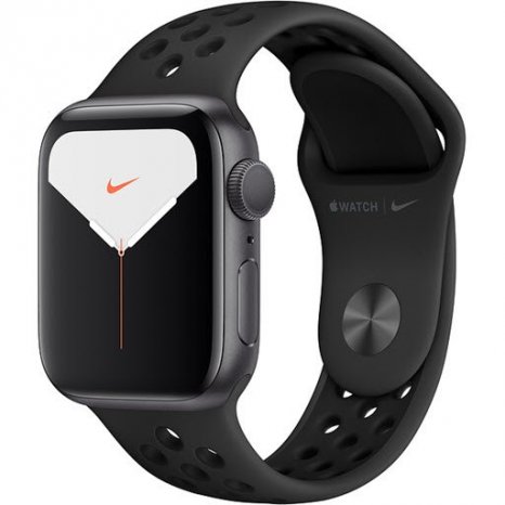 Фото товара Apple Watch Series 5 GPS 44mm (Space Gray Aluminium Case with Anthracite/Black Nike Sport Band, MX3W2RU/A)