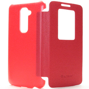 Фото товара Armor книжка с окошком для LG G2 (красный)