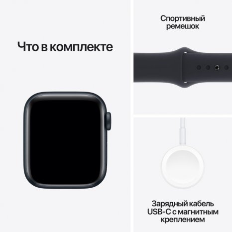 Фото товара Apple Watch SE (2024) 40mm Midnight Aluminum Case with Ink Sport Loop (GPS)