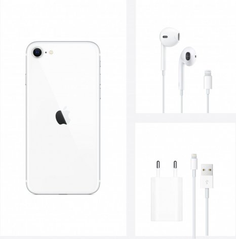 Фото товара Apple iPhone SE 2020 (128Gb, white, MXD12RU/A)