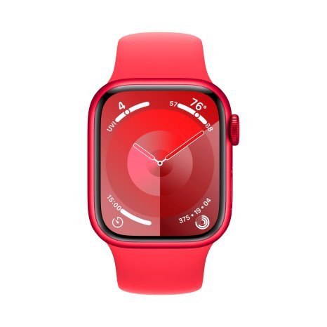 Фото товара Apple Watch Series 9 41mm (PRODUCT)RED Aluminum Case with (PRODUCT)RED Sport Band (GPS) (размер M/L)