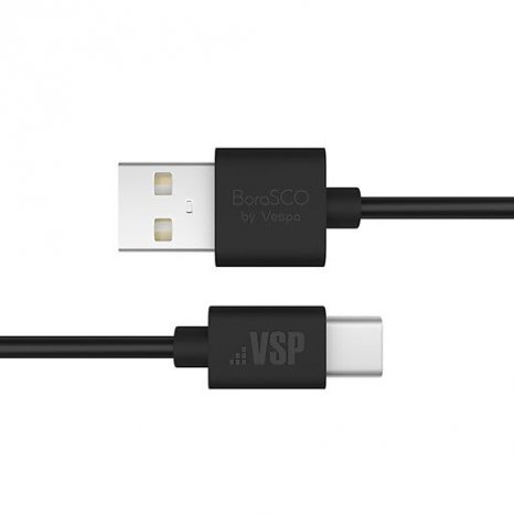 Фото товара BoraSCO USB - USB Type-C 2A 1м (черный)