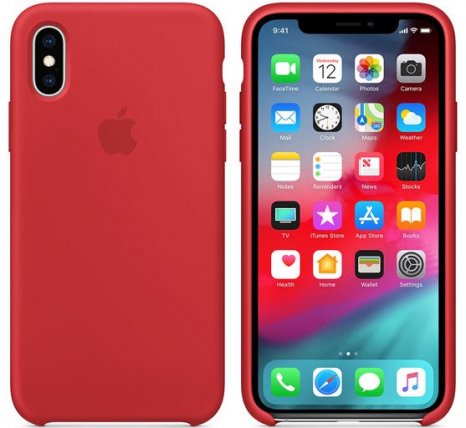 Фото товара Case Silicone для iPhone X/Xs (red)